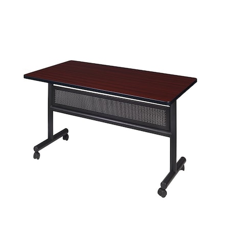 Kobe Rectangle FlipTop Table, 48" W, 29" H, Laminate Top, Mahogany MKFTM4830MH